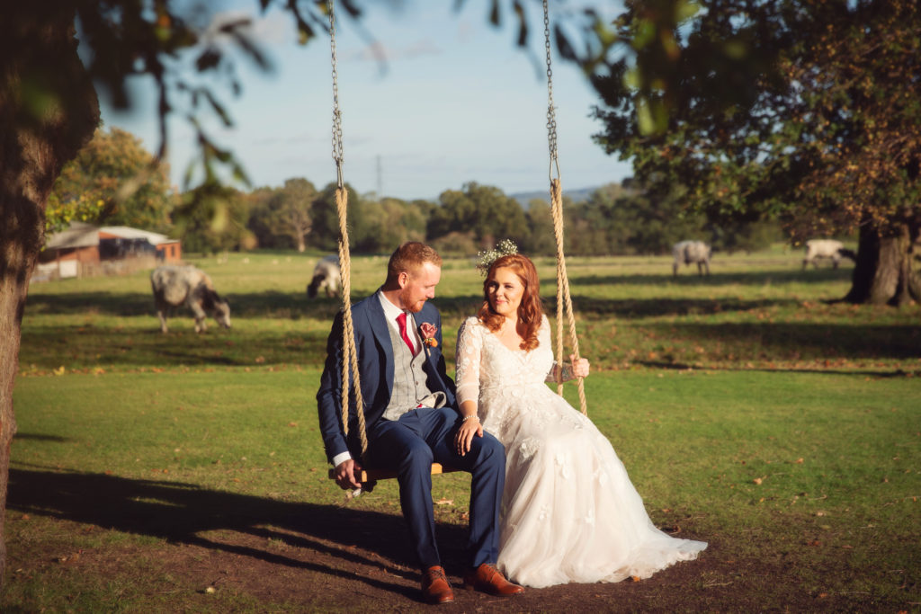 Autumn Wedding Tree Swing